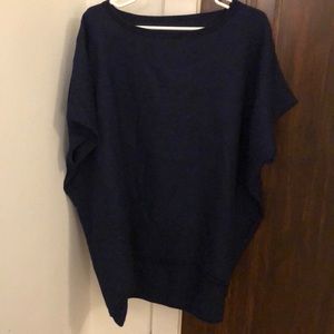 Navy Oversized Alpaca Sweater (M/L)